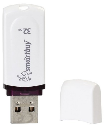 Изображение USB flash SmartBuy Paean,(USB 2.0/32 Гб)-белый (SB32GBPN-W)