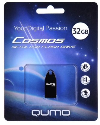 Изображение USB flash Qumo Cosmos Dark,(USB 2.0/32 Гб)-черный (QM32GUD-Cos-d)