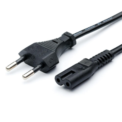 Изображение Кабель питания Atcom АТ6134 CEE 7/16 IEC 320 C7 черный 1,8 м