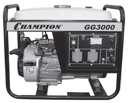 Изображение Электрогенератор CHAMPION GG3000 (бензиновая 2,50 кВт)