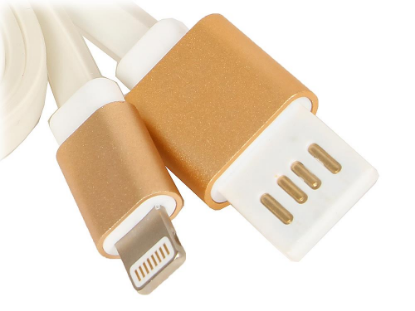 Изображение Кабель соединительный Gembird CC-S-APUSB01Y-1M USB 2.0 A Lightning 8P желтый 1 м