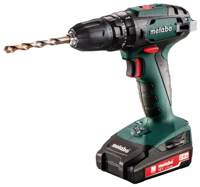 Изображение Шуроповерт Metabo SB 18 10мм 2.0Ач х2 кейс (48 Н·м//Li-Ion/2 А.ч/18 В) (602245560)