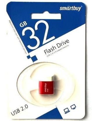 Изображение USB flash SmartBuy Lara,(USB 2.0/32 Гб)-красный (SB32GBLARA-R)