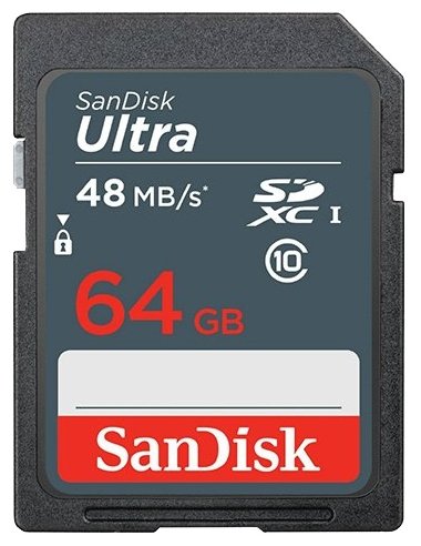 Изображение Карта памяти SanDisk SDXC Class 10 64 Гб  SDSDUNB-064G-GN3IN