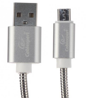 Изображение Кабель соединительный Gembird CC-G-mUSB02S-1.8M USB 2.0 A Micro USB 2.0 B серебристый 1,8 м