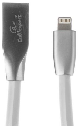 Изображение Кабель соединительный Cablexpert CC-G-APUSB01W-1M USB 2.0 A Lightning 8P белый 1 м