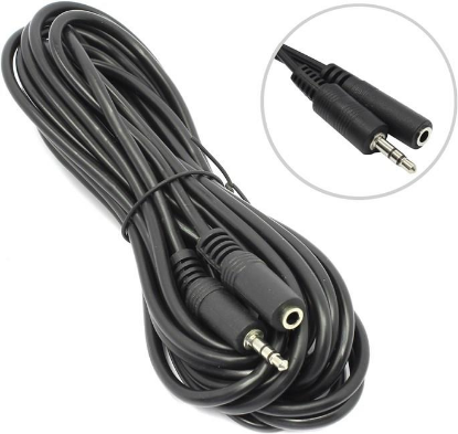 Изображение Кабель удлинительный 5BITES AC35J-050F 3.5 mm jack-3.5 mm jack (черный) (5 м)