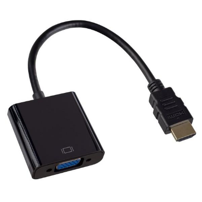 Изображение Переходник Perfeo A7022 HDMI-VGA (черный) (0,15 м)