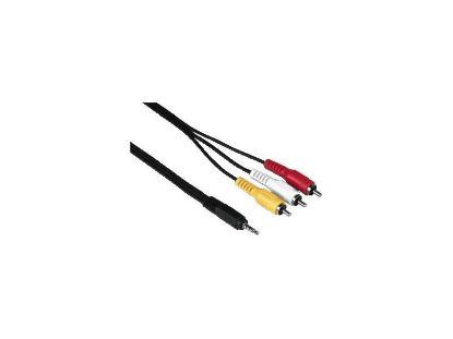 Изображение Кабель соединительный Telecom TAV4545-2 3.5 mm jack-RCA x3 (черный) (2 м)