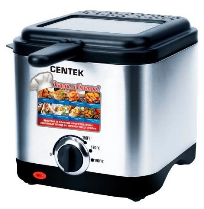 Изображение Фритюрница CENTEK CT-1430 (1,5 л  1500 Вт  серебристый)