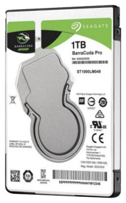 Изображение Жесткий диск 2.5" 1000 ГБ Seagate BarraCuda Pro ST1000LM049, 7200 rpm, 128 МБ