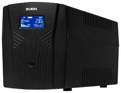 Изображение ИБП Sven Pro 1500 (LCD, USB) (интерактивный 900 Вт  ступенчатая аппроксимация синусоиды)