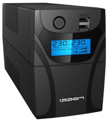 Изображение ИБП IPPON Back Power Pro II 600 (интерактивный 360 Вт  ступенчатая аппроксимация синусоиды)