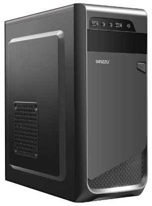 Изображение Корпус Ginzzu A180 (mATX, ATX, черный, без БП)/()