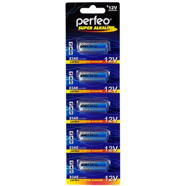 Изображение Батарейка Perfeo 23AE-5BL SUPER ALKALINE ( 12 В  щелочная (алкалиновая))