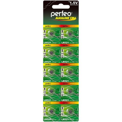 Изображение Батарейка Perfeo LR521-10BL ALKALINE (LR63 (LR521,AG0,G0) 1,5 В  щелочная (алкалиновая))