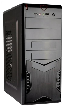 Изображение Корпус ExeGate CP-604 (mATX, ATX, черный, 400 Вт)/()