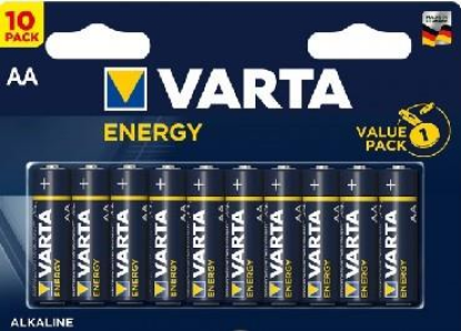 Изображение Батарейка Varta LR6 AA BL10 ENERGY ALKALINE (AA (R6,316,LR6) 1,5 В  щелочная (алкалиновая))