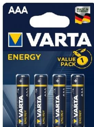 Изображение Батарейка Varta LR03 AAA BL4 ENERGY ALKALINE (AAA (R03,286,LR03) 1,5 В  щелочная (алкалиновая))