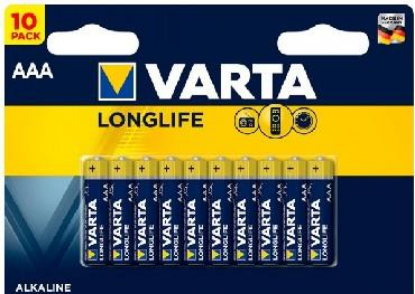 Изображение Батарейка Varta LR03 AAA BL10 ENERGY ALKALINE (AAA (R03,286,LR03) 1,5 В  щелочная (алкалиновая))