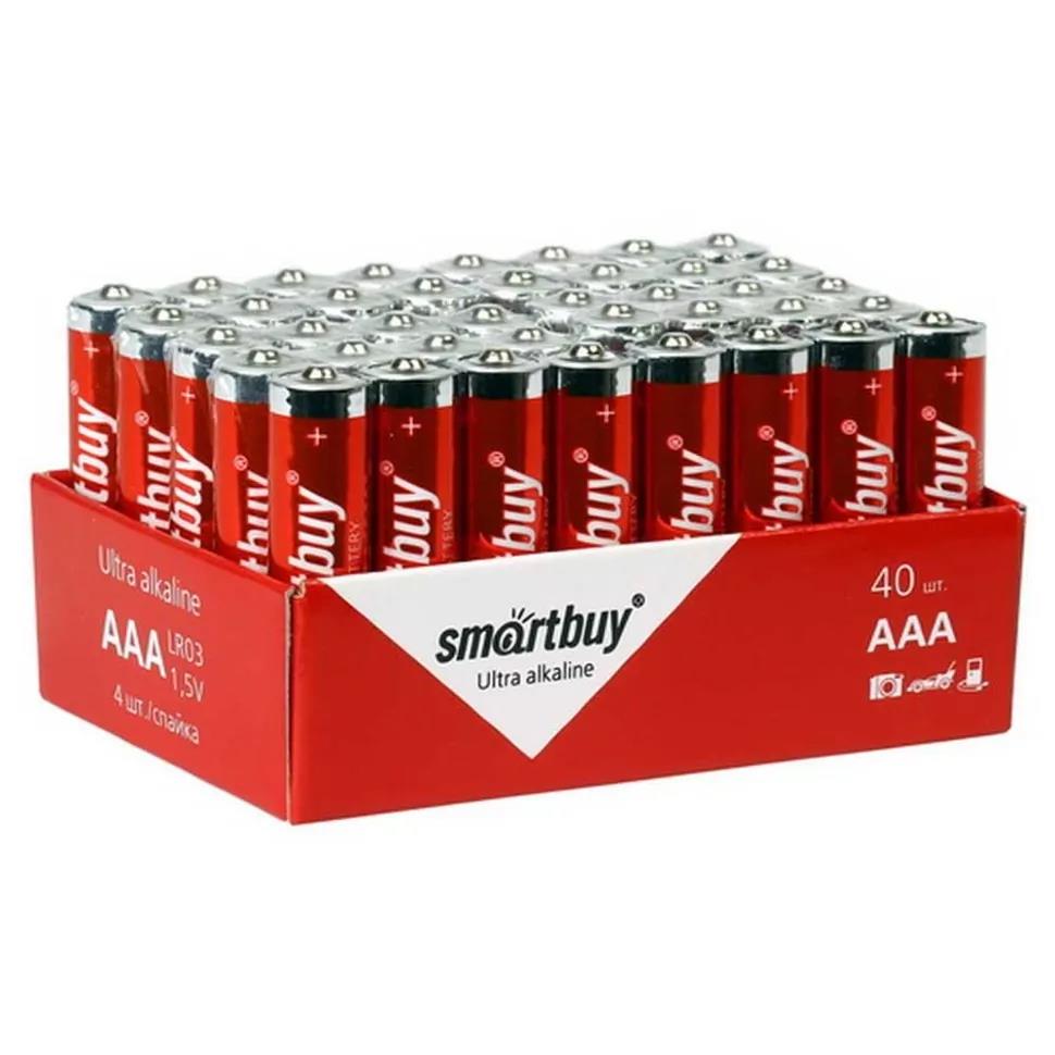 Изображение Батарейка SmartBuy LR03/40 bulk (SBBA-3A40S) 40шт/уп (AAA (R03,286,LR03) 1,5 В  щелочная (алкалиновая))