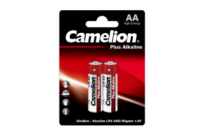 Изображение Батарейка Camelion LR6-BP2 (AA (R6,316,LR6) 1,5 В 2800 мА*час щелочная (алкалиновая))