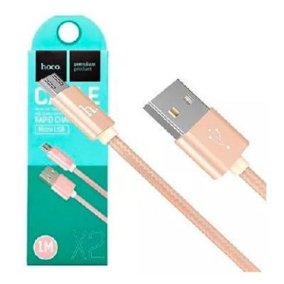 Изображение Кабель соединительный Hoco X2 USB 2.0 A Micro USB 2.0 B золотой 1 м