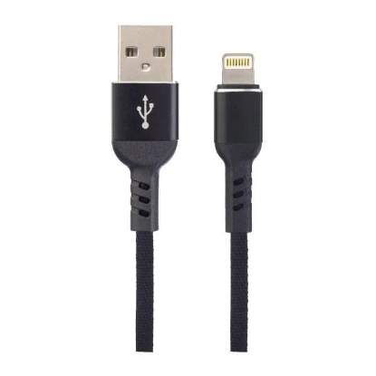 Изображение Кабель соединительный Perfeo I4316 USB 2.0 A Lightning 8P черный 1 м