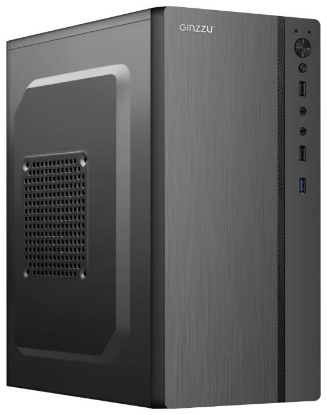 Изображение Корпус Ginzzu B200 (mATX, черный, без БП)/()