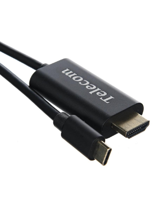 Изображение Кабель Telecom TCC005-1.8M HDMI-USB 3.1 C (черный) (1,8 м)