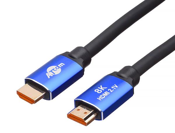Изображение Кабель Atcom AT8882 HDMI-HDMI (черный/синий) (5 м)