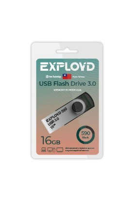 Изображение USB flash Exployd 590,(USB 3.0/16 Гб)-черный ()