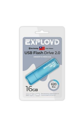 Изображение USB flash Exployd 620,(USB 2.0/16 Гб)-синий ()