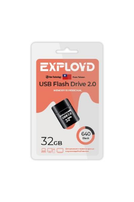 Изображение USB flash Exployd 640,(USB 2.0/32 Гб)-черный ()