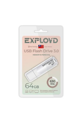 Изображение USB flash Exployd 630,(USB 3.0/64 Гб)-белый ()