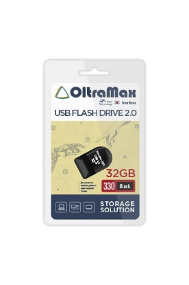 Изображение USB flash OltraMax 330,(USB 2.0/32 Гб)-черный ()