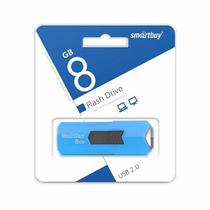 Изображение USB flash SmartBuy Stream,(USB 2.0/8 Гб)-синий ()