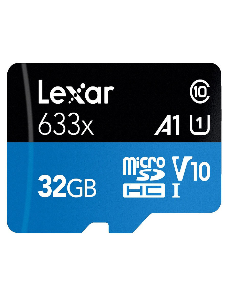 Изображение Карта памяти Lexar MicroSD High-Performance 633x Class 10 32 Гб адаптер на SD LSDMI32GBB633A