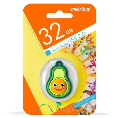 Изображение USB flash SmartBuy Avokado,(USB 2.0/32 Гб)-зеленый ()