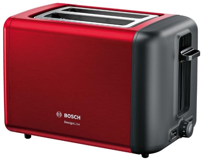 Изображение Тостер Bosch TAT3P424 (970 Вт  красный)