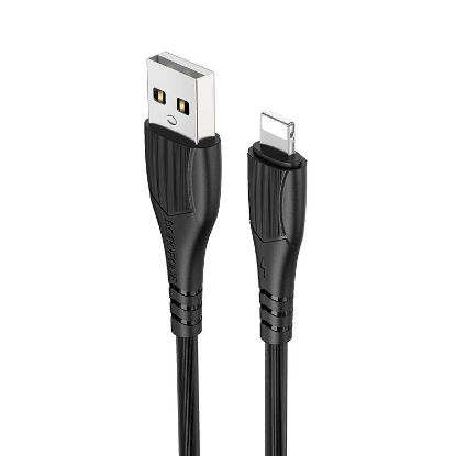 Изображение Кабель соединительный BOROFONE BX37 Wieldy USB 2.0 A Lightning 8P черный 1 м