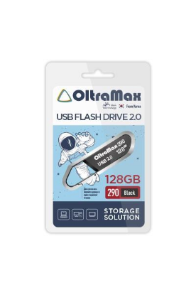 Изображение USB flash OltraMax 290,(USB 2.0/128 Гб)-черный ()