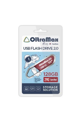 Изображение USB flash OltraMax 290,(USB 2.0/128 Гб)-красный ()