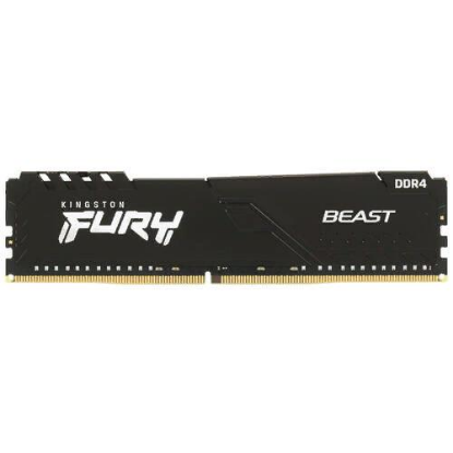 Изображение Оперативная память 1x32 GB DDR4 Kingston FURY Beast Black Gaming KF432C16BB/32 (25600 МБ/с, 3200 МГц, CL16)