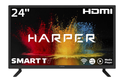 Изображение Телевизор Harper 24R470TS 24" 720p HD Smart TV черный