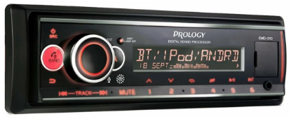 Изображение Автомагнитола Prology CMD-310 DSP, (4x55 Вт, монохромный дисплей, черный)