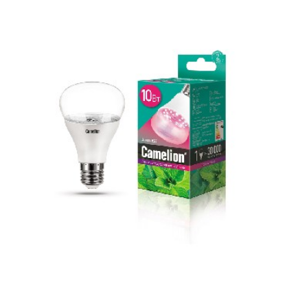 Изображение СВЕТИЛЬНИКИ СПЕЦИАЛЬНОГО НАЗНАЧЕНИЯ CAMELION LED10-PL/BIO/E27 (Эл.лампа светодиодная для растений 10Вт 220В)