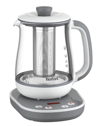 Изображение Электрический чайник Tefal BJ551B10 (1430 Вт/1,5 л /стекло/серый, белый)