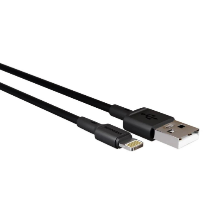 Изображение Кабель соединительный More Choice K14i USB 2.0 A Lightning 8P черный 1 м