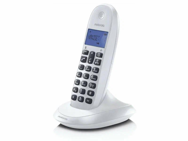 Изображение Радиотелефон Motorola C1001LB+,белый (трубка, база)